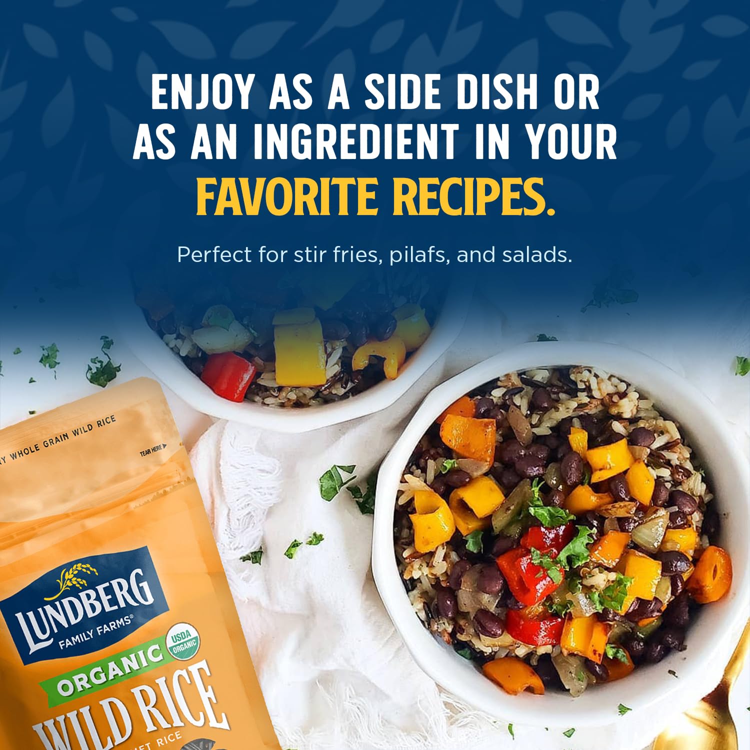 Holiday stuffing with Lundberg Wild Rice adds chewy texture and wholesome depth.