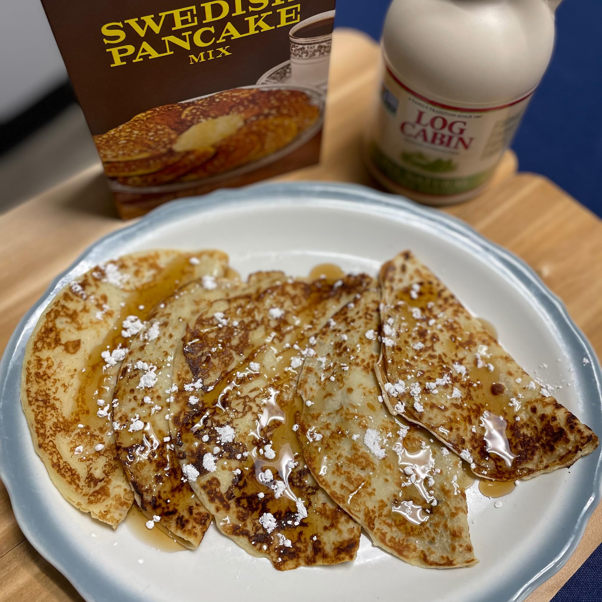Pancakes plated with toppings, showcasing Lund’s Swedish crepes