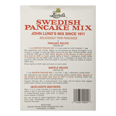 Thin Lunds pancakes plated with Nordic-inspired topping.