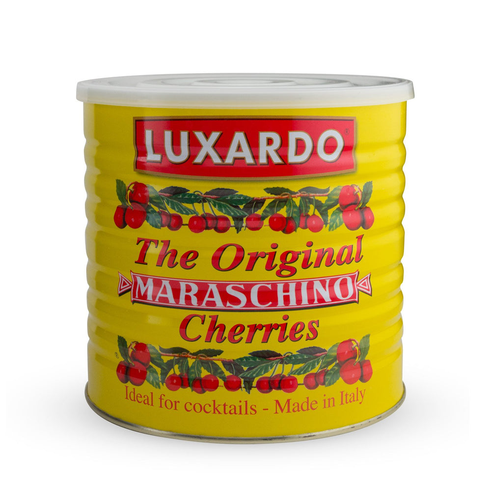 Luxardo cherries poured with syrup in a shaker for flavor potential