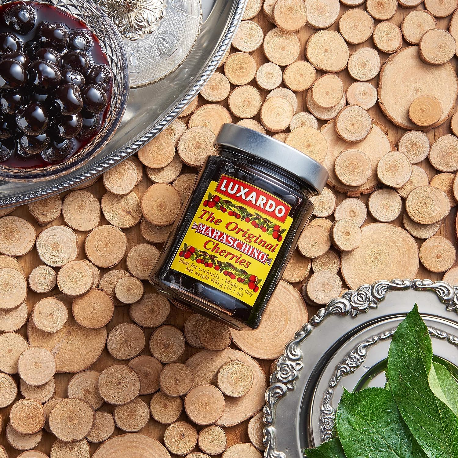 Dessert topping idea using Luxardo cherries to enhance flavor.