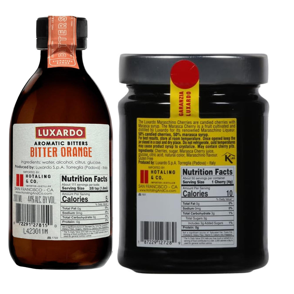 Luxardo Maraschino Cherries jar, ready to garnish cocktails and desserts
