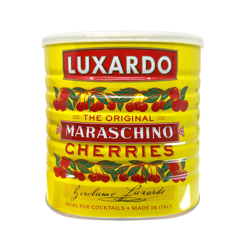 Luxardo Original Maraschino Cherries in a 6-6 lb can—premium cocktail garnish