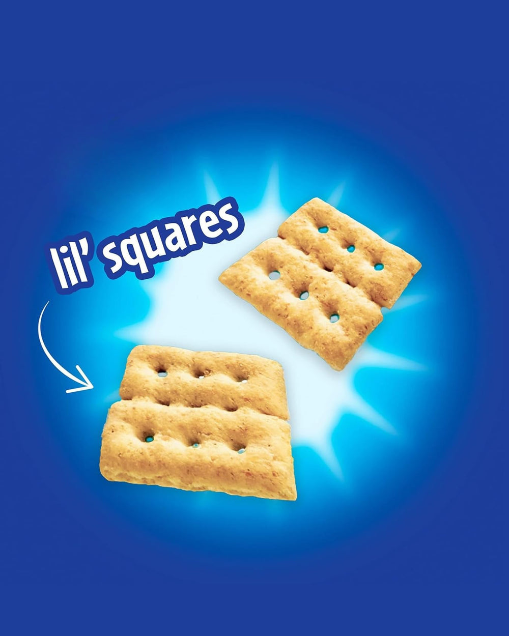 Office breakroom display of Luxenton Lil' Squares packs ready to share.