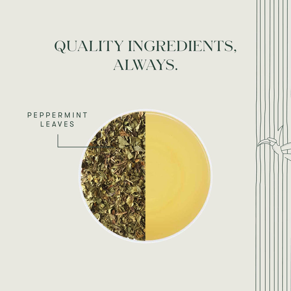 Luxmi Estates Peppermint cup aroma, best for night-time calm.