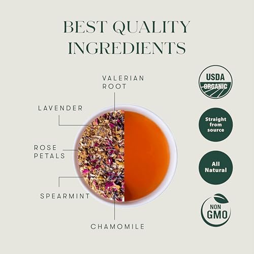 Luxmi Estates Valerian Dream cup steeping with inviting aroma.
