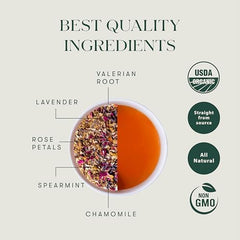 Luxmi Estates Valerian Dream cup steeping with inviting aroma.
