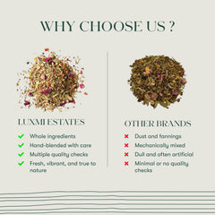 Luxmi Estates Valerian Dream valerian root detail highlighting calming properties