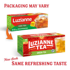 Luzianne authentic southern tea label, classic flavor and heritage