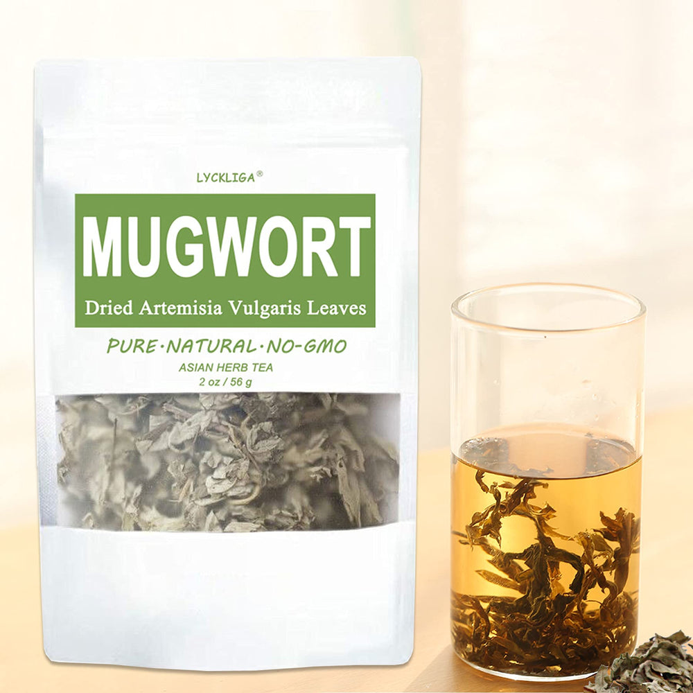 LYCKLIGA Mugwort Tea cup-ready setup for a traditional Chinese herbal moment.