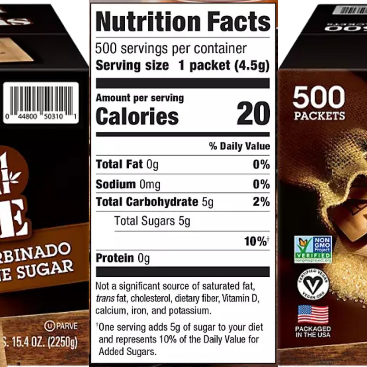 Lyfno raw sugar bulk pack, unrefined sweetness ideal for baking and beverages.
