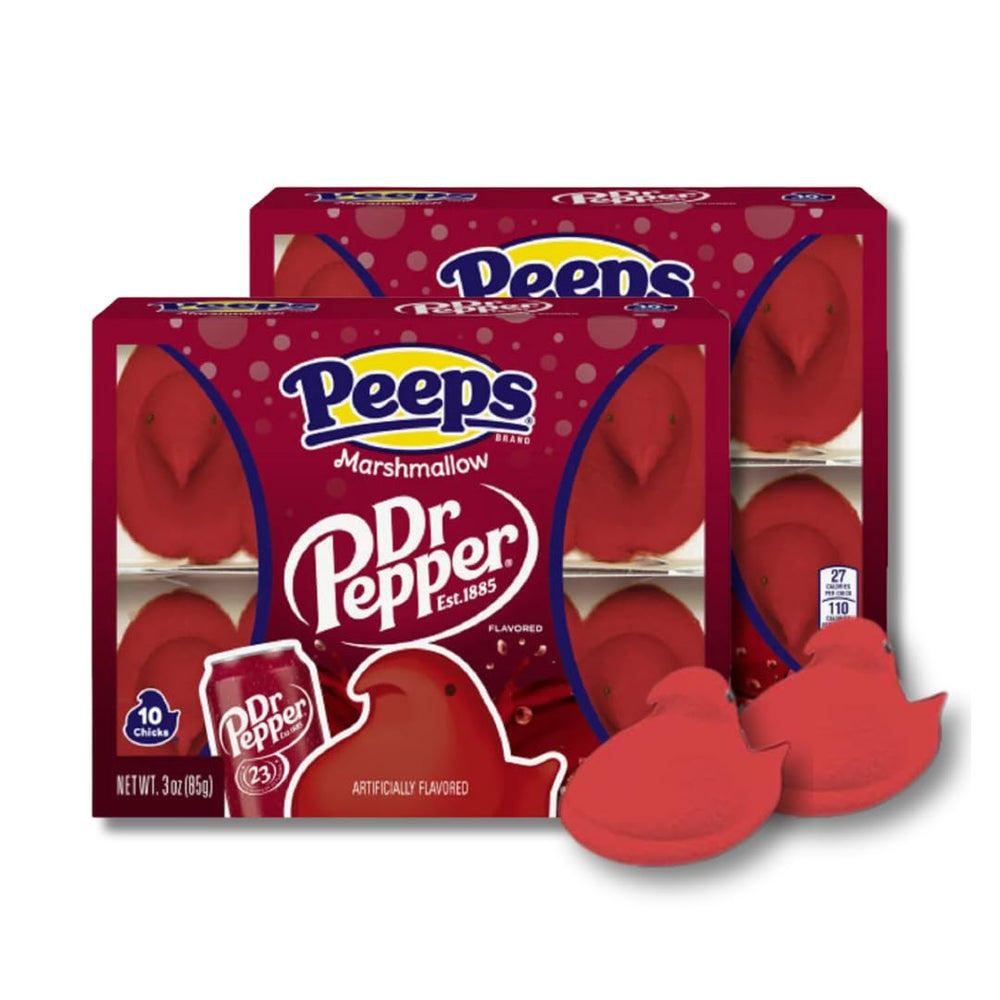 LYZA'S SWEETS AND TREATS Dr Pepper Peeps Chicks front box great for Easter baskets.