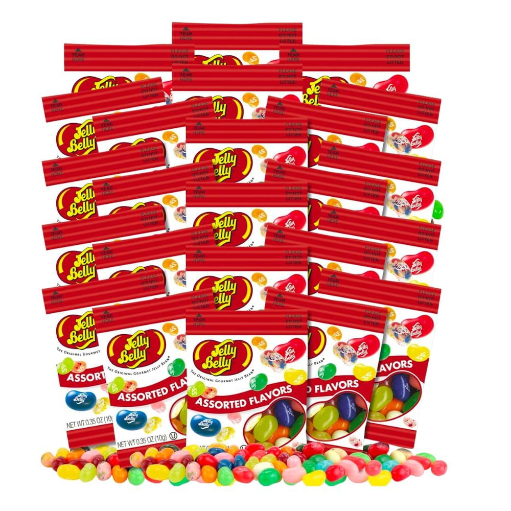 LYZA'S SWEETS & TREATS Jelly Beans mini packs front view for easy snacking