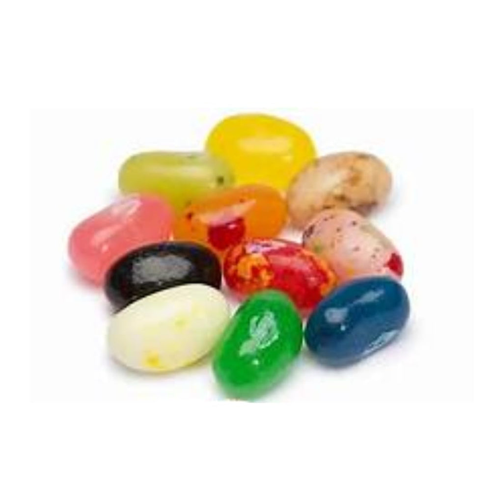 Colorful Jelly Belly mini packs from LYZA'S SWEETS & TREATS for on-the-go snacking