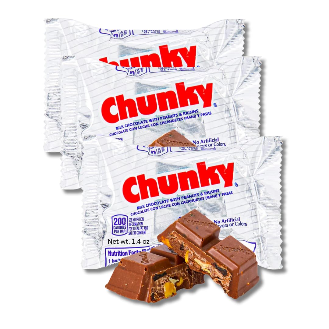 LYZA'S Chunky Bar three-pack cover highlights convenient on-the-go snacking.