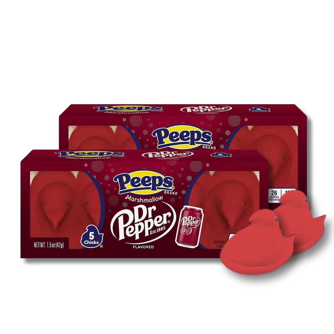 LYZA'S Dr Pepper Peeps Chicks pack shot highlighting seasonal Easter candy