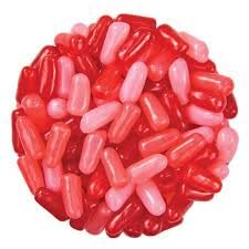 LYZA'S SWEETS & TREATS Mike & Ike Red Rageous display on table for events.