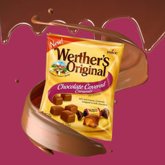 Gift-pack display featuring two Werther's Original chocolate-covered caramels bags for gifting