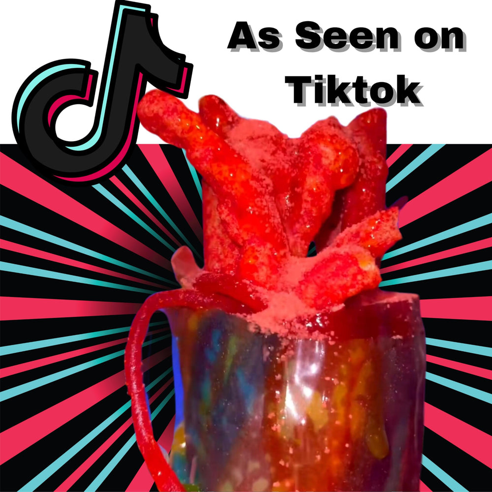 Ma Lit Candy fruit roll-up with chamoy drizzle, ideal for playful pairings.