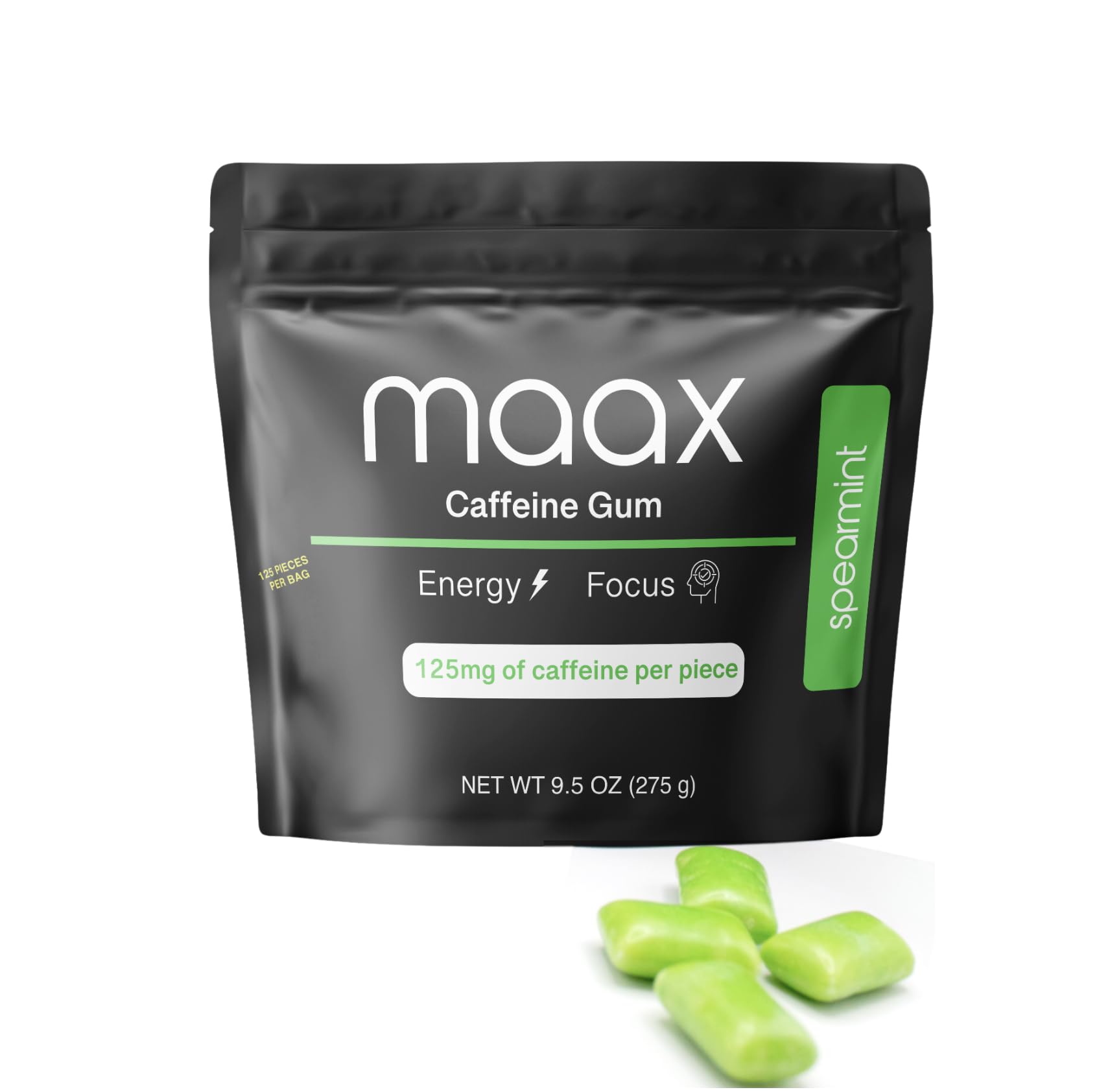 Spearmint aroma from Maax gum enhances refreshing taste.