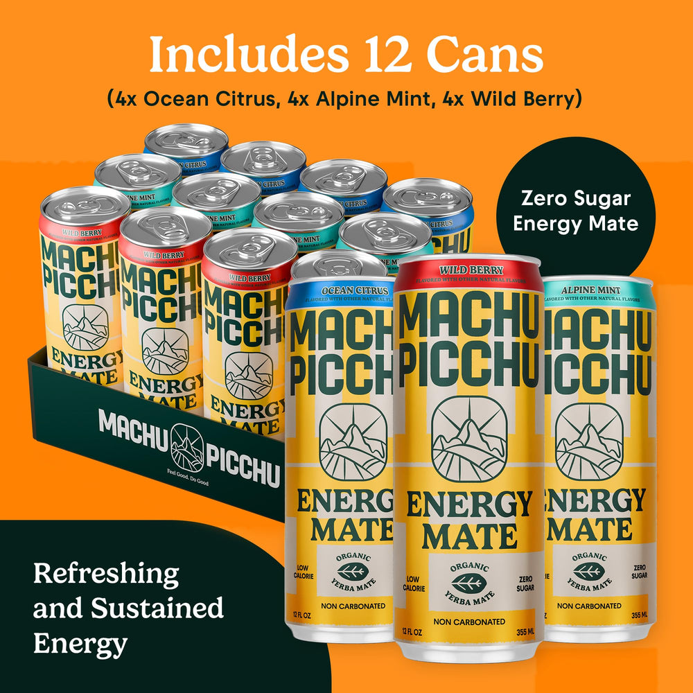 MACHU PICCHU non-carbonated can scene showing smooth taste