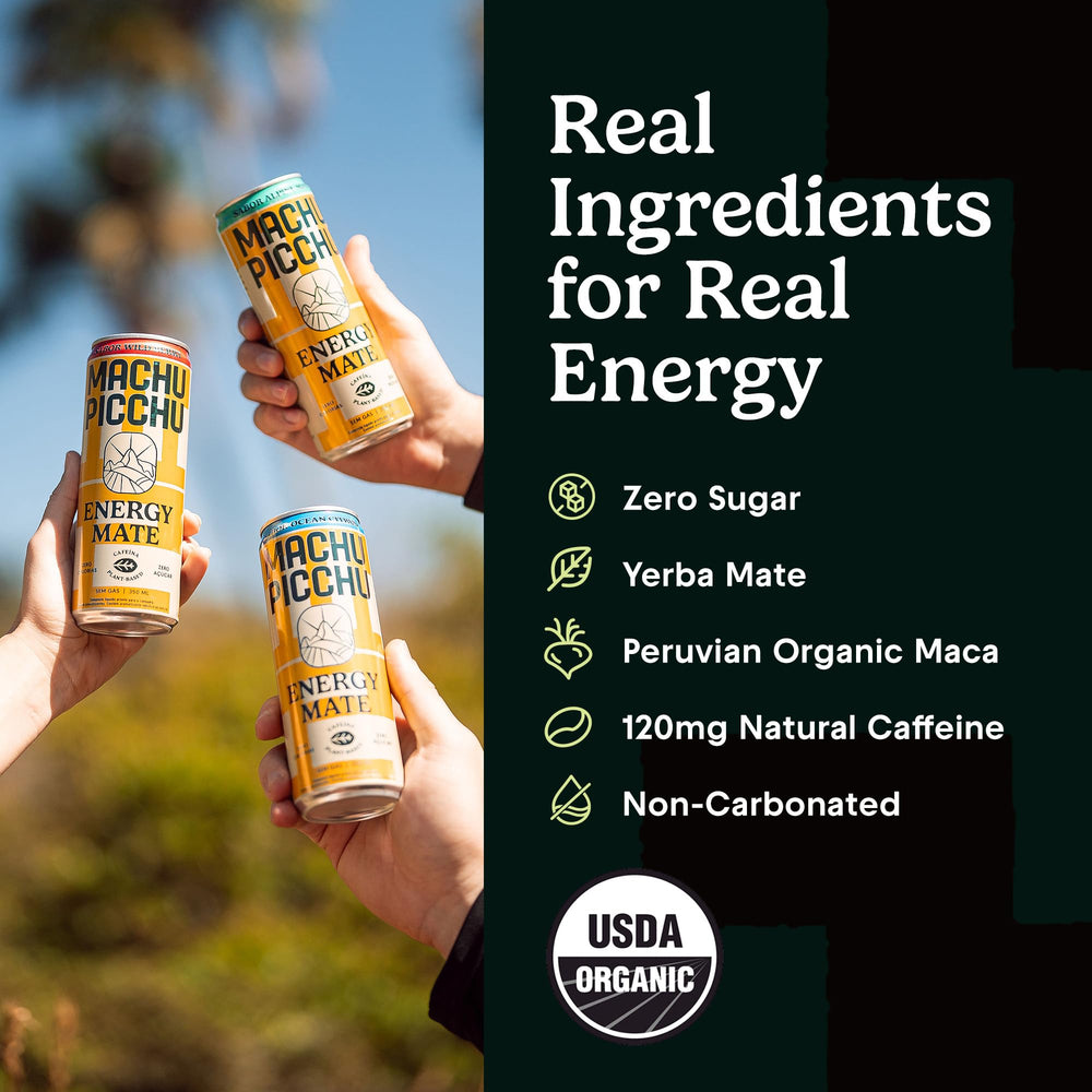 MACHU PICCHU USDA Organic certification label on packaging