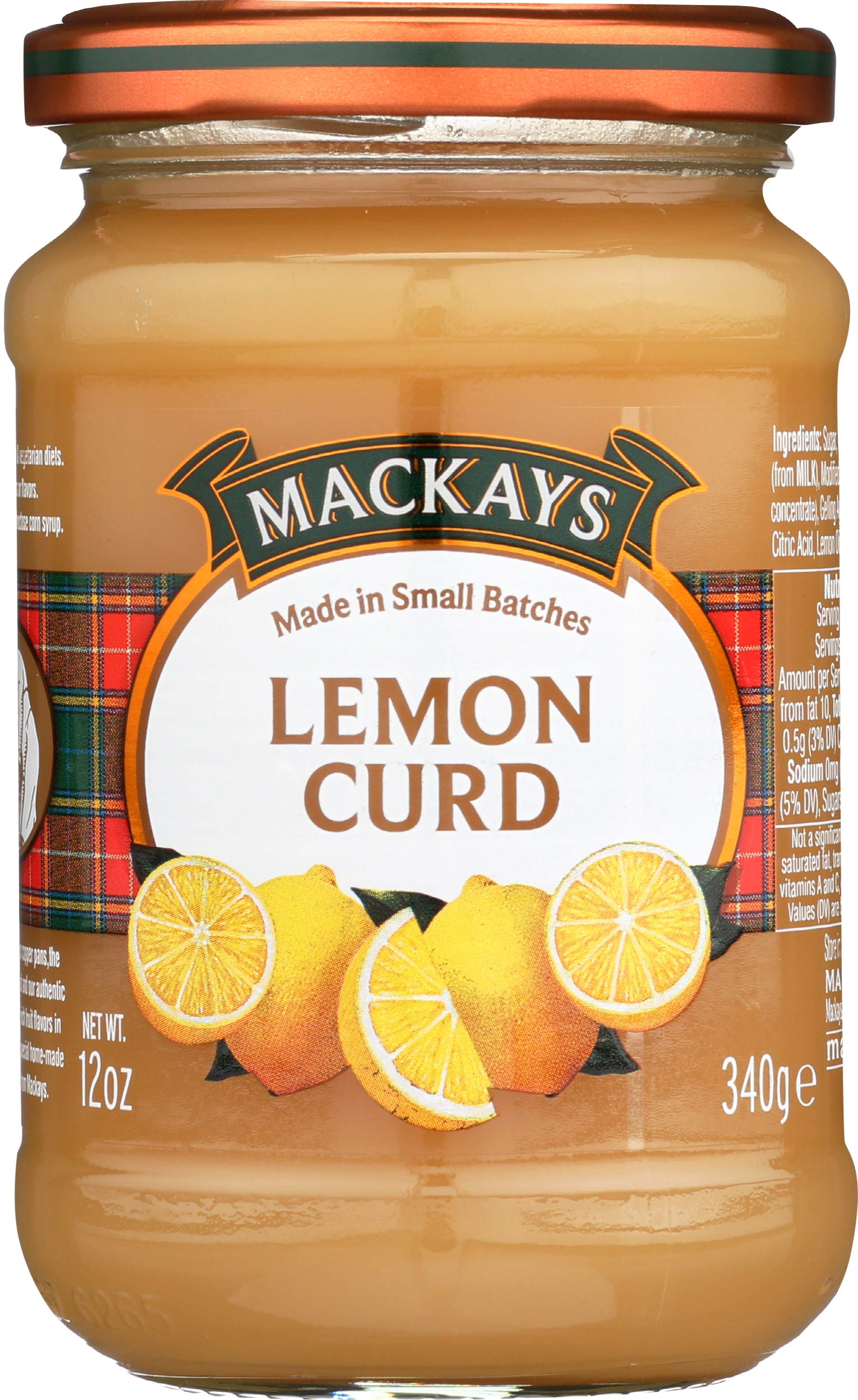 Mackays Lemon Curd jar showing vibrant citrus, a pantry staple for breakfast