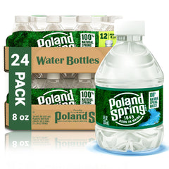 Macouba Poland Spring 8 oz bottle front view for on-the-go hydration.