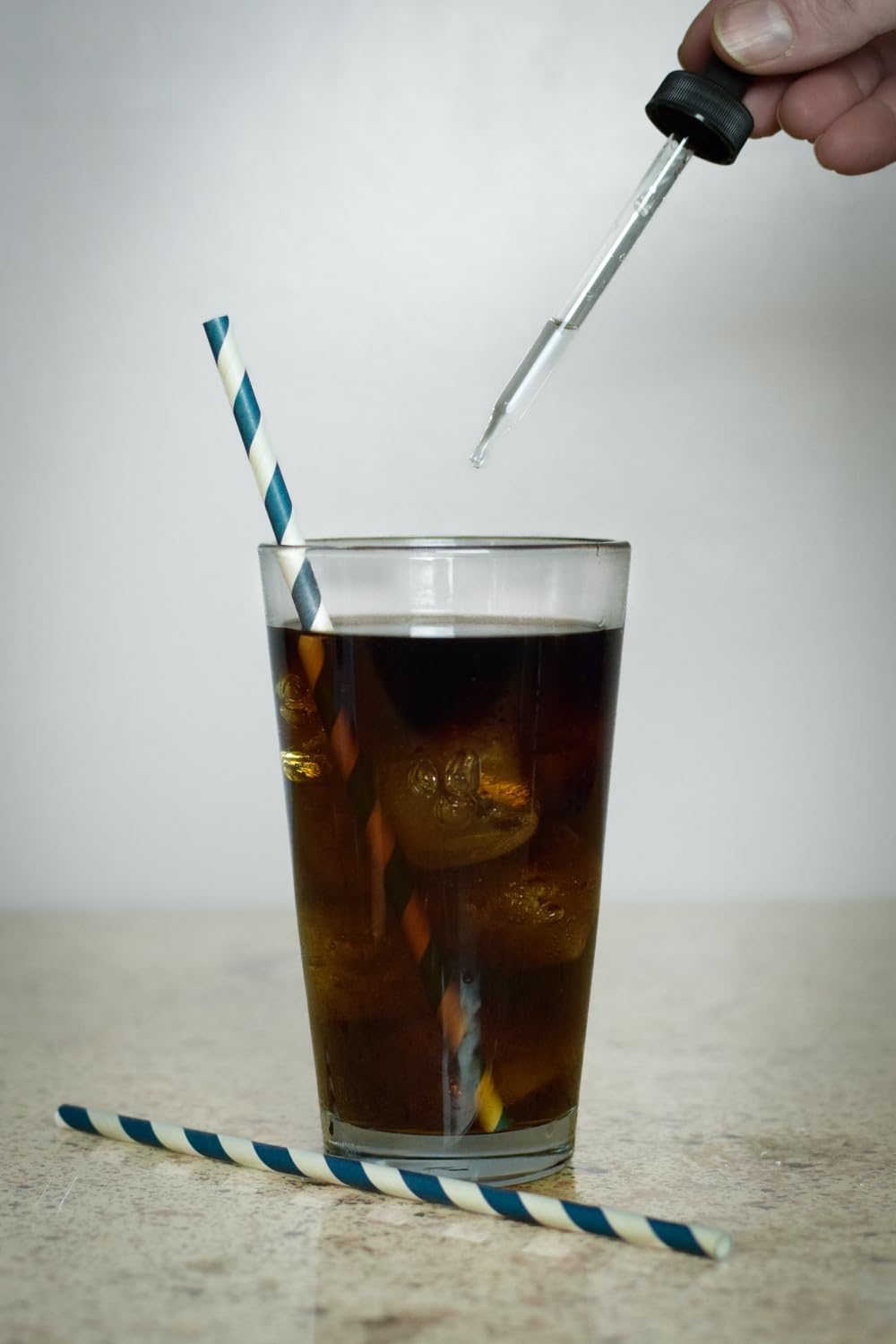 MacSweetie's Acid Phosphate in a soda glass, illustrating beverage enhancements.
