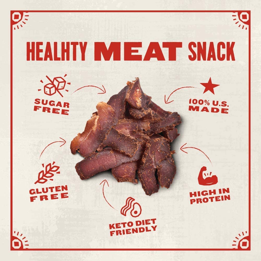 Made by True sugar-free biltong snack supports keto and clean eating.