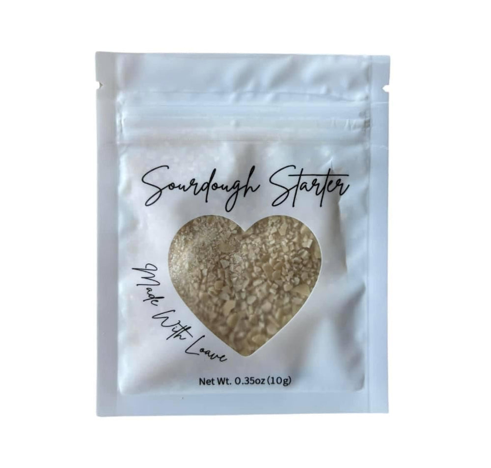 MADE WITH LOAVE dehydrated starter reactivation steps, revive your dough with water and flour