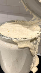 MADE WITH LOAVE dehydrated starter recipe card, beginner-friendly instructions for your first loaf