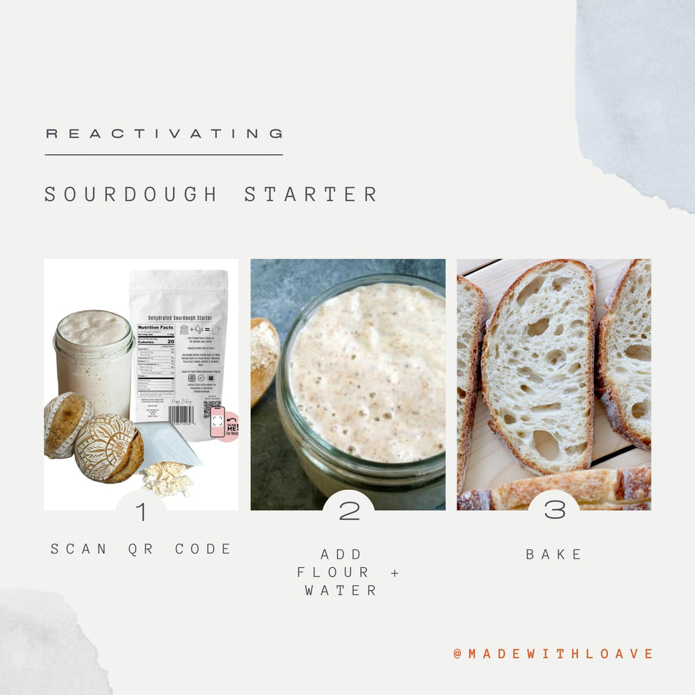 Made With Loave long-lasting starter enables multiple loaves from one package.