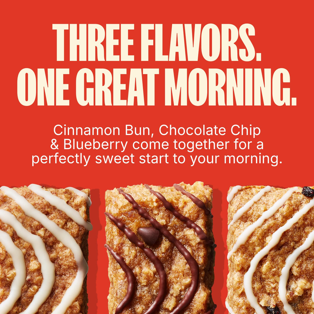 MadeGood Mornings bars blueberry pack, gluten-free vegan snack on the go