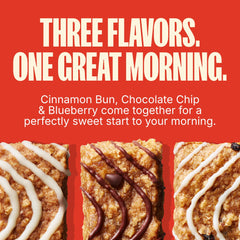 MadeGood Mornings bars blueberry pack, gluten-free vegan snack on the go