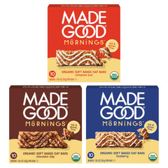 MadeGood Mornings variety pack front view for a quick wholesome breakfast