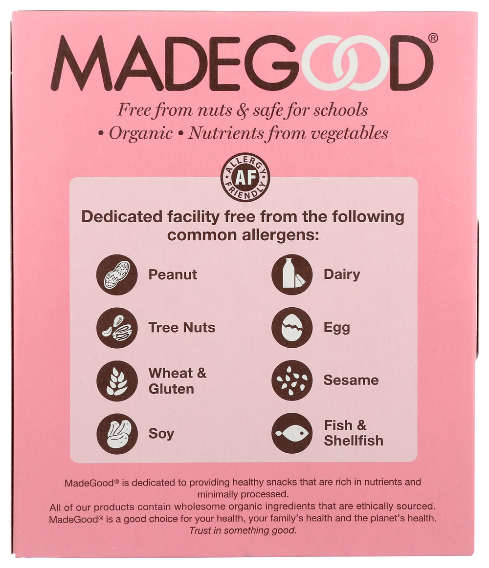Outdoors scene with MadeGood Strawberry Crispy Squares for active snacking