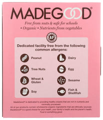 Outdoors scene with MadeGood Strawberry Crispy Squares for active snacking
