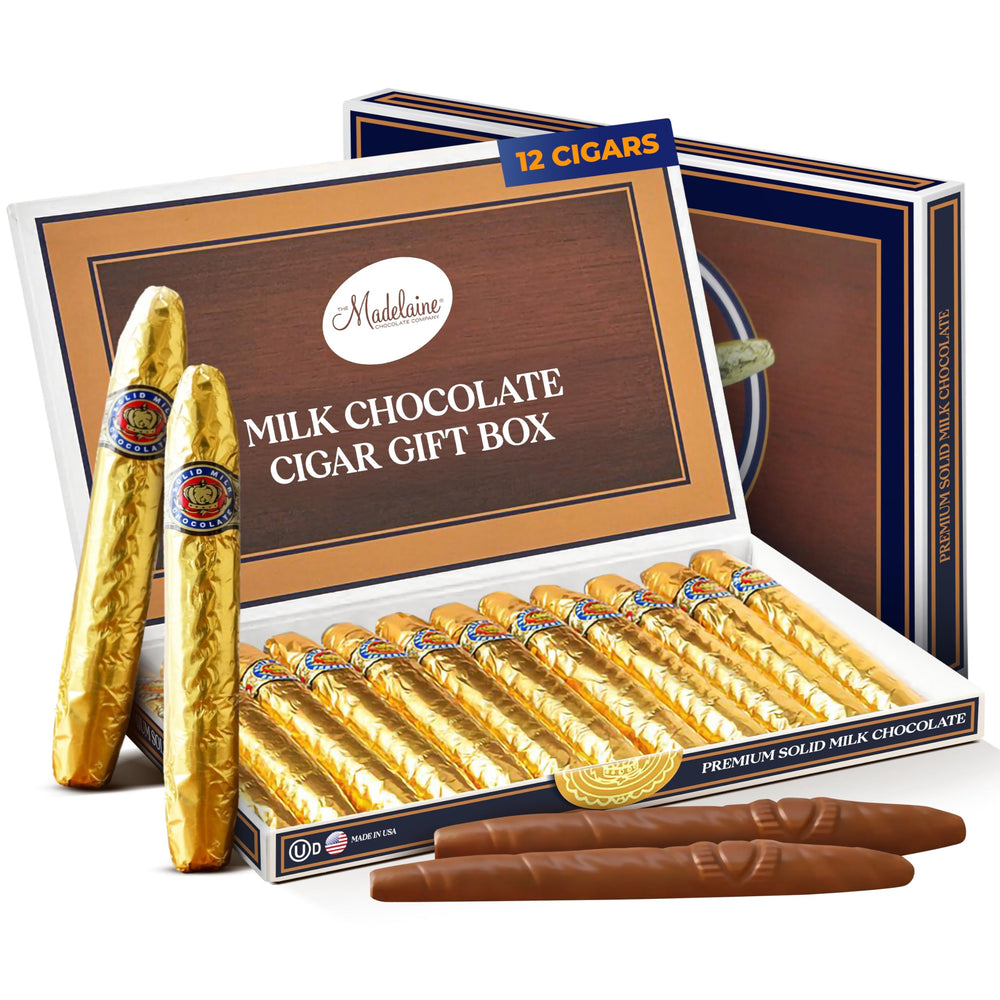 Madelaine chocolate cigars gift box shown for elegant gifting occasions