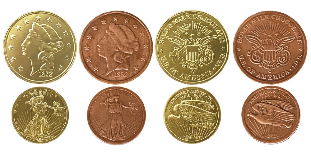 Madelaine coins enhance holiday buffets and candy displays.