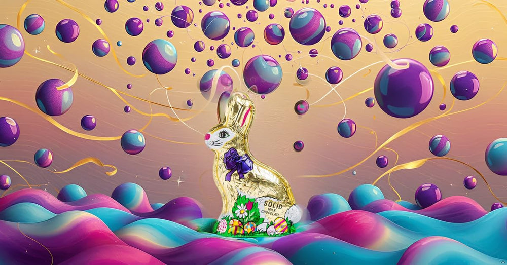 The Madelaine Milk Chocolate Bunny is perfect for gifts and party favors.