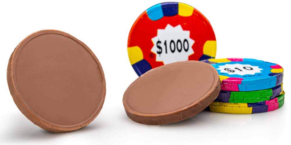 Madelaine Poker Chip Chocolates in classroom treats for students.