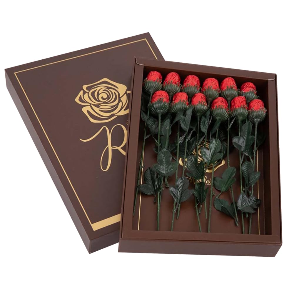 The Madelaine Red Chocolate Roses bouquet, gift-ready and beautifully presented.
