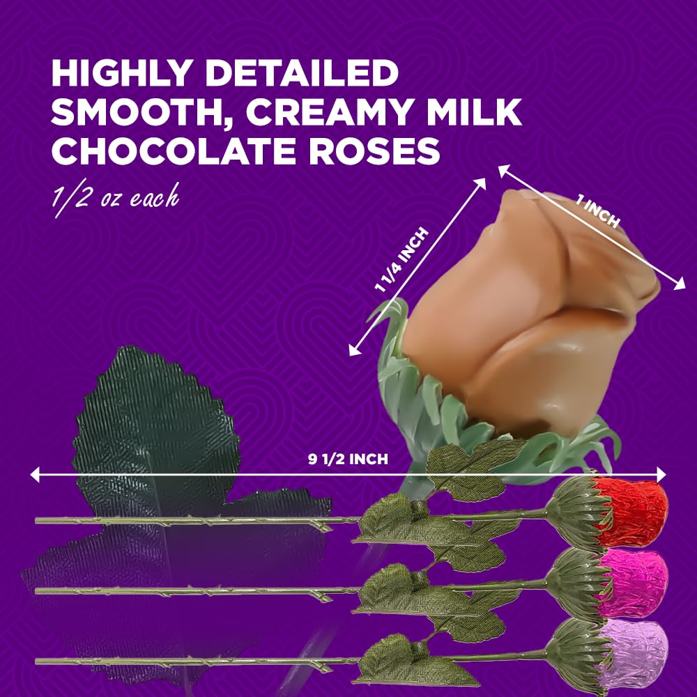 The Madelaine Red Chocolate Roses gift box elevates any special occasion.
