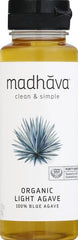Madhava Agave Nectar Light bottle pour—easy, mess-free pouring for hot or cold drinks