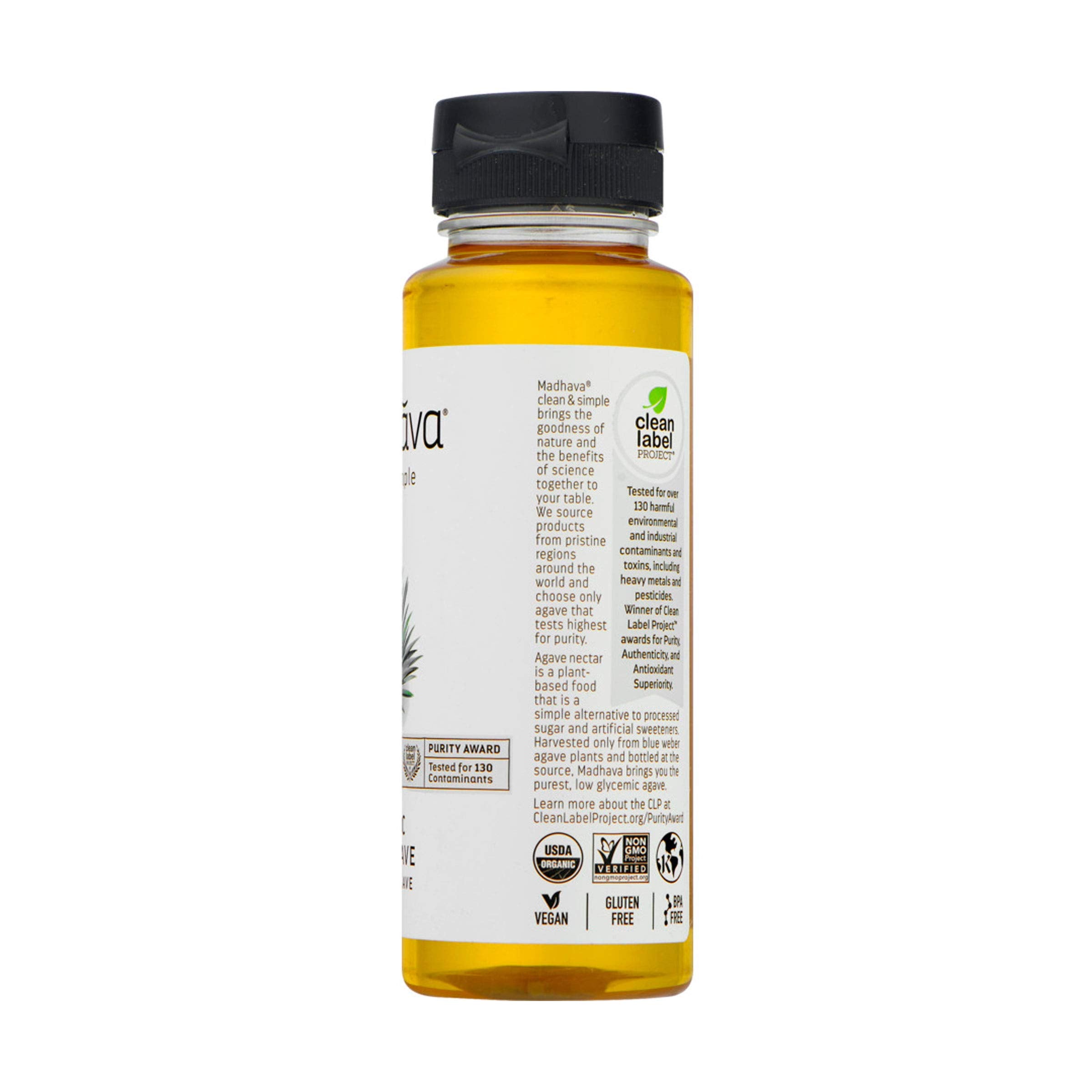 Madhava Agave Nectar Light pour stream—dissolves readily in drinks