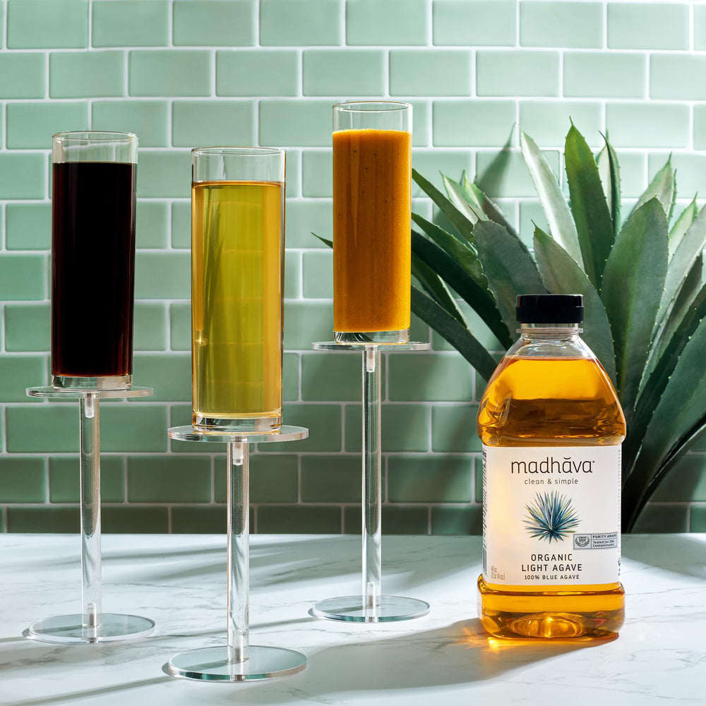 MADHAVA Blue Agave from Weber farms illustrates sustainable sourcing.