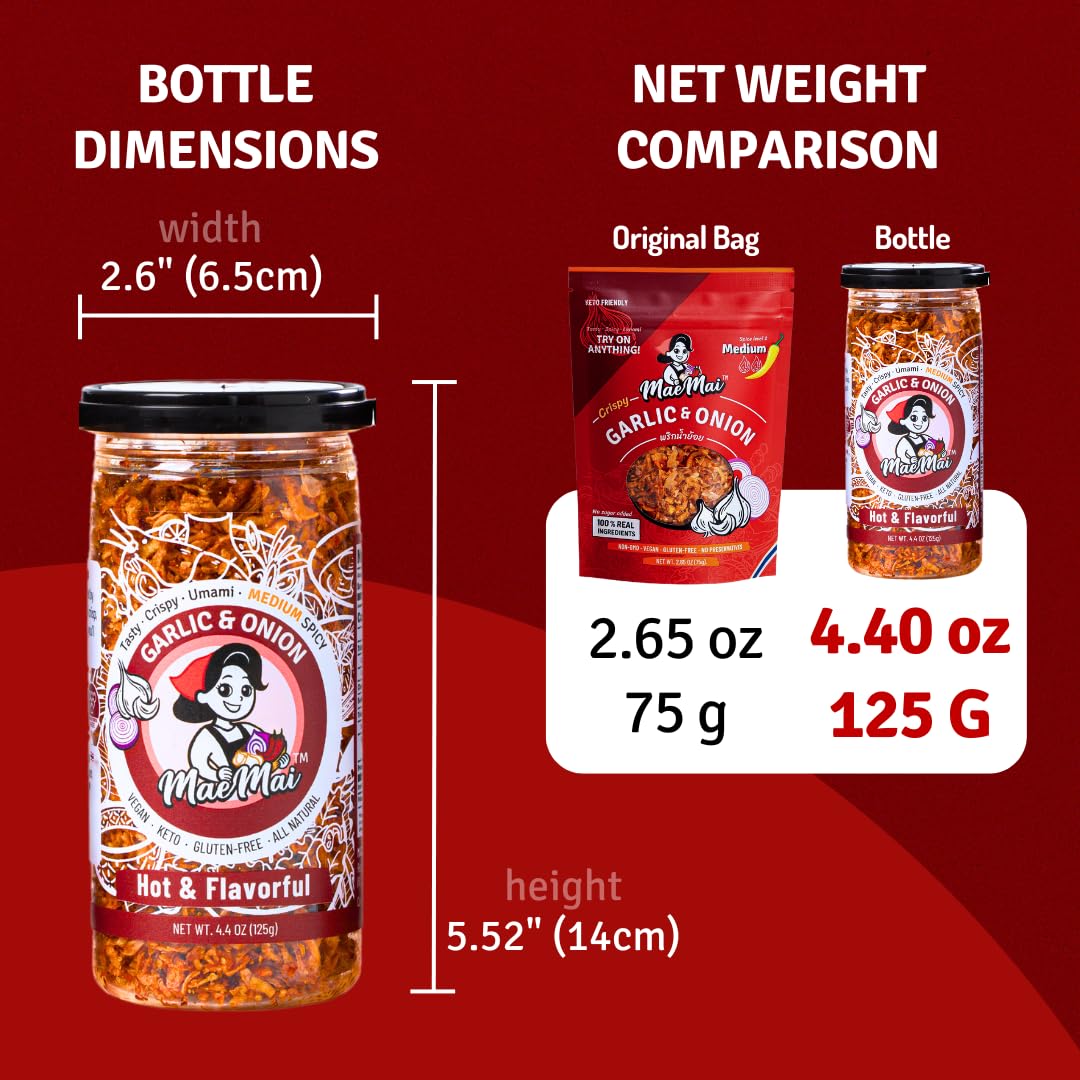 MaeMai Chili Crisp bottle cap keeps spice fresh between uses