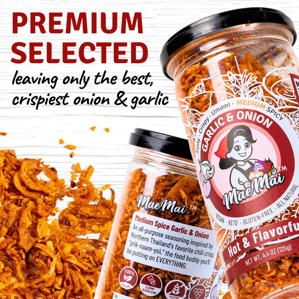 MaeMai Chili Crisp added to ramen bowl for extra umami and crunch