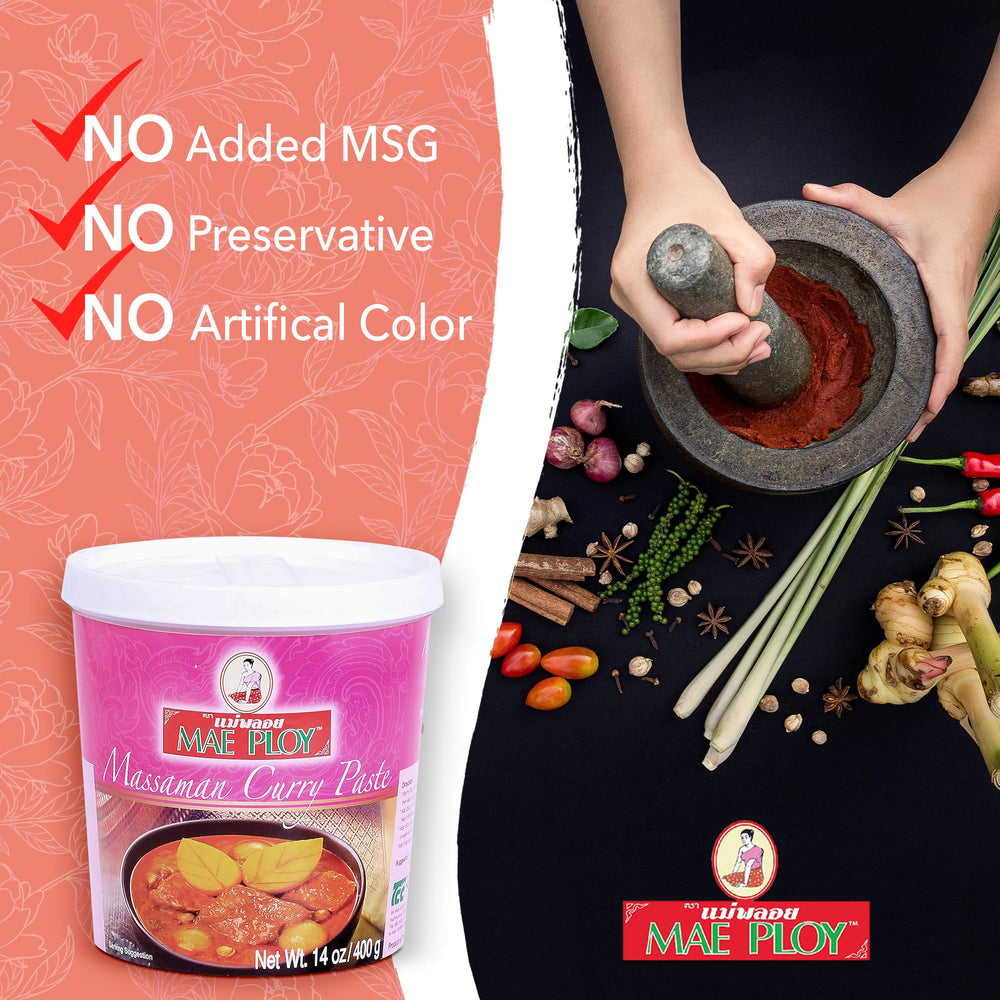 Marinade base for grilled seafood using Mae Ploy Massaman paste.